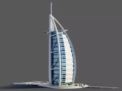 Burj al arab - Dubai 3D model