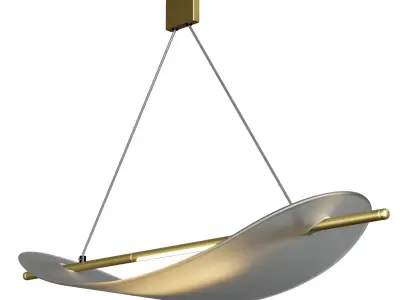 LINFEA LG62 Luxurious linear pendant lights Low-poly 3D model