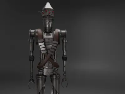 IG Assassin Droid and Blaster 3D model