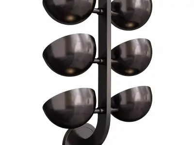 AVION SCONCE Low-poly 3D model