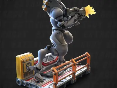 Robot Suit Type 303 Static SetB 100mm and 32mm 3D print model