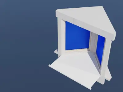 Triangular Bay Window 3D model
