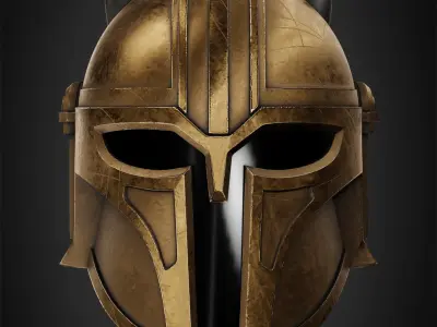 The Mandalorian Armorer Helmet for Cosplay 3D print model