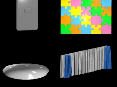 kids room Low-poly 3D model