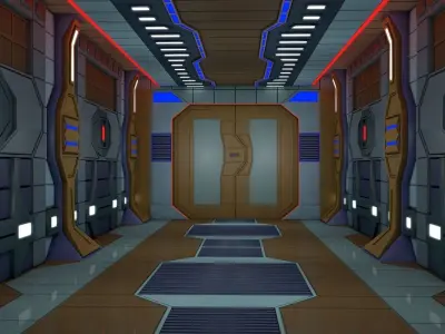 Sci Fi Corridor  3D model