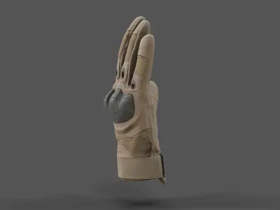 VR Hands - Combat Glove Low-poly 3D model