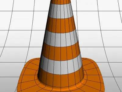 Traffic cone 3D model
