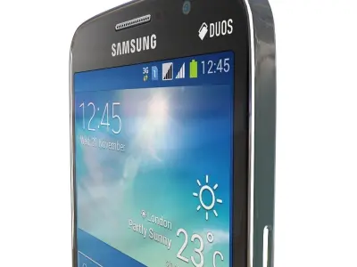 Samsung Galaxy grand 2 Black 3D model