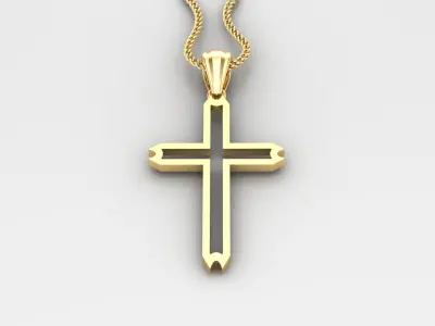 Cross Light Gold 4CP037 3DM STL 3D print model