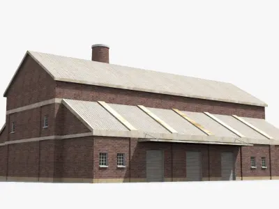 Factory x13 Low-poly 3D model purchase