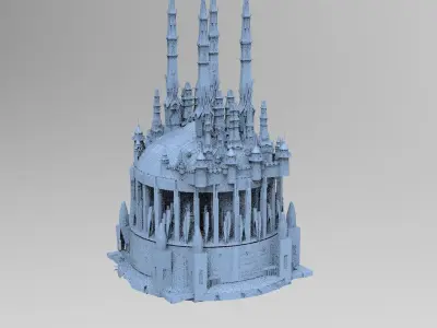Han dynasty Cyber Eclipse Tower sci fi collection 3D model