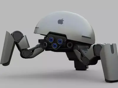 APPLE CONCEPT UTILITY BOT rigged 3D model