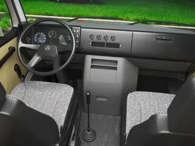  Mercedes Benz T2 507D Medical Transport Van Rigged for Cinema 4D 