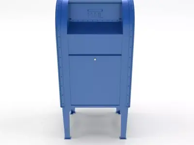 Mailbox PBR mail box Low-poly 3D model