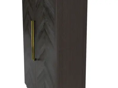 Restoration Hardware- Herringbone Cabinet-002 3D model