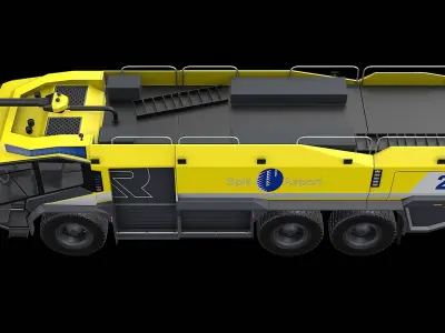  Rosenbauer Panther 6x6 Airport Firetruck - Yellow 