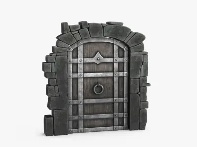 Old Wood Door Collection 3D Model Pack