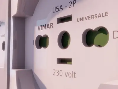 Wall socket Vimar Free 3D model