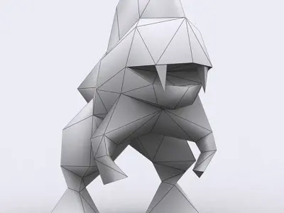 3DRT - Warbeast Monster - Murkl Low-poly 3D model