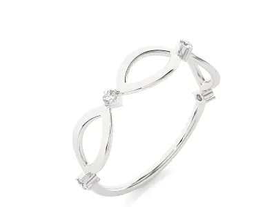 Light Minimalist Diamond Ring 3D print model order