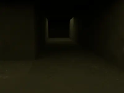 Corridors room Free low-poly 3D model