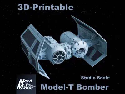 Model-T Bomber Studio Scale -  3D print model