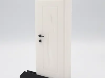 Functional Door style 5 multi-color and multi-material features  3D print model