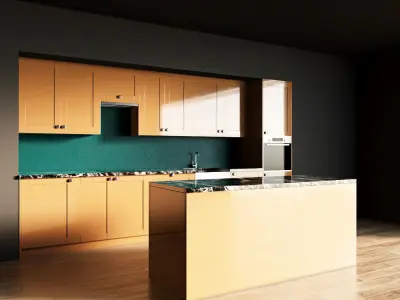 118-Kitchen10 glossy 10 3D model