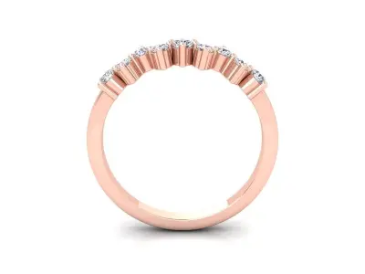 Light Woman Ring 3d Model and Render  3D print model