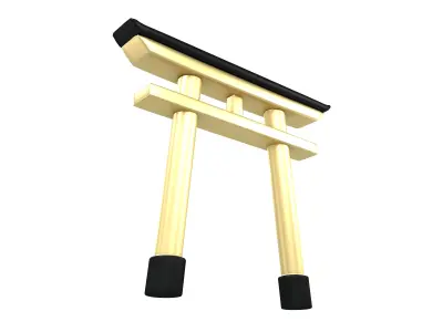 Torii v1 005 Low-poly 3D model