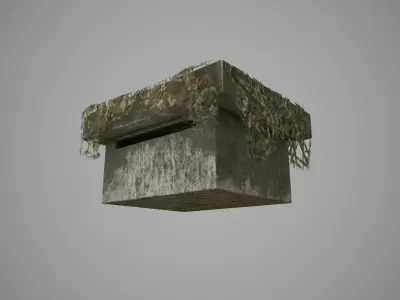 bunker  Low-poly 3D model
