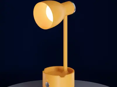 Object Holder Desk Lamp On the Office - Luminaire Low-poly 3D model