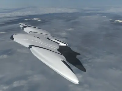 Asymmetric Spaceship 3D model