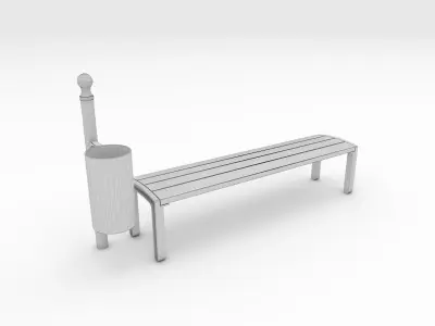 Bench Park 36 3D model