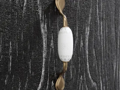 Handles glass door knob with diamond Free low-poly 3D model