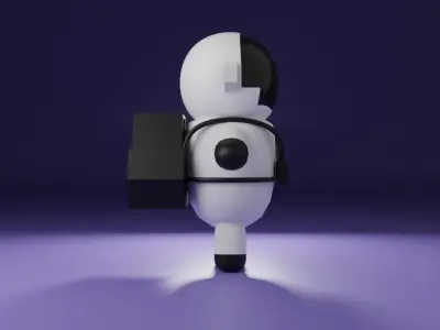 3D Character Cartoon Astronaut 3D model