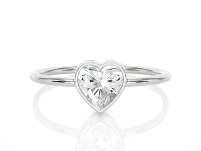 Light Minimalist Diamond Ring 3D print model buy