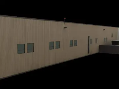 3D Building lowpoly Low-poly 3D model