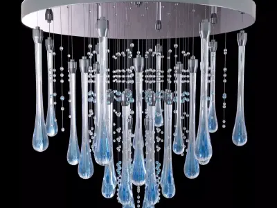  Crystal ceiling lamp ELITE BOHEMIA WATER 3D model