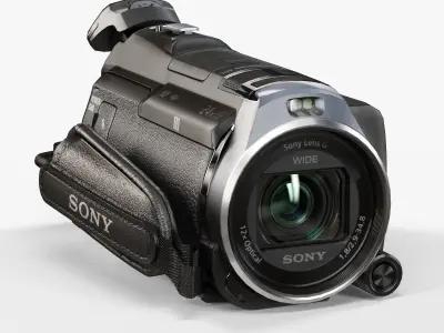 Sony HDR-PJ810 camcorder Low-poly 3D model