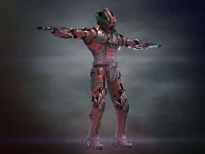 Army robot prototype 3D model