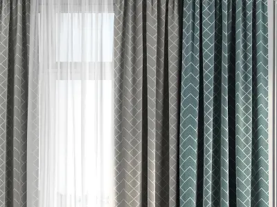 Curtain Set 163 3D model