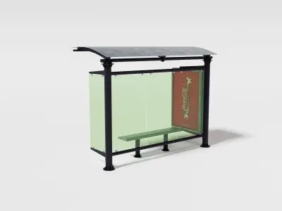 Street elements pack v4 Low-poly 3D model