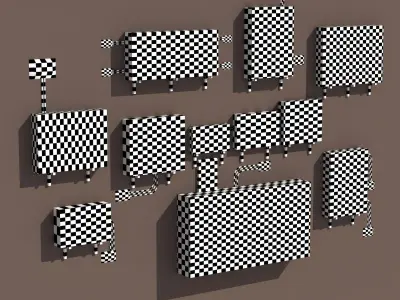 Air conditioning PACK Low Poly Low-poly 3D model