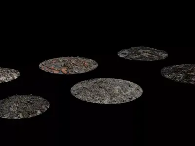 ground debris Low-poly 3D model