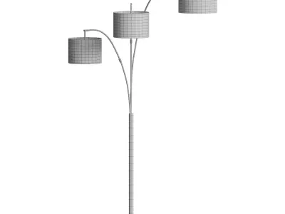Woven Arc Floor Lamp 3D model