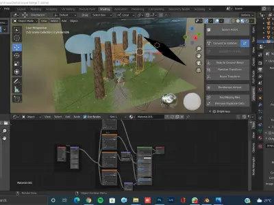 Stylized Mushroom House 3D model