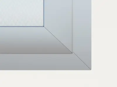 Sliding window 2 sizes with bug screen 3D model