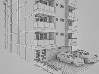 Apartment Exterior 3D model