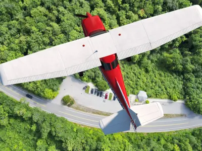  Cessna 150 Aircraft with Advertising Air Banner 